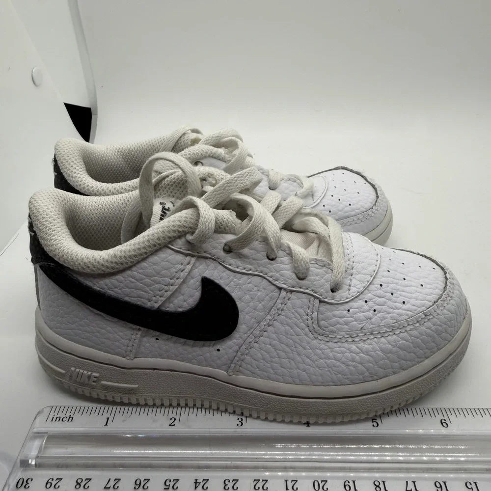 Nike Air Force 1 Low Toddler Shoes White Black Cz1691 100 Size 9c Sneakers Child